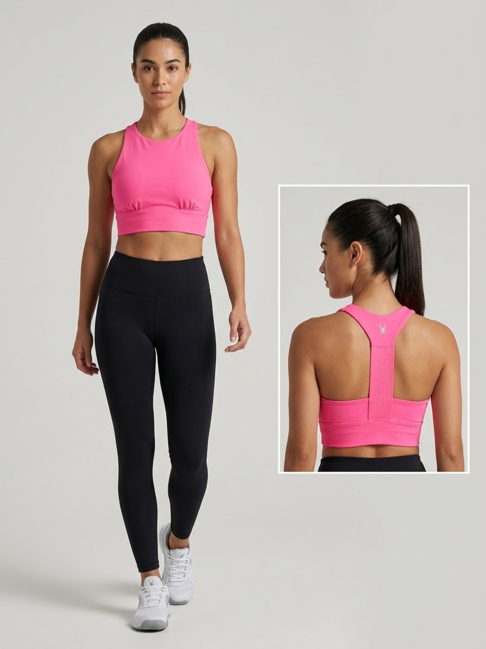 Spyder Hot Pink Racerback Sports Bra